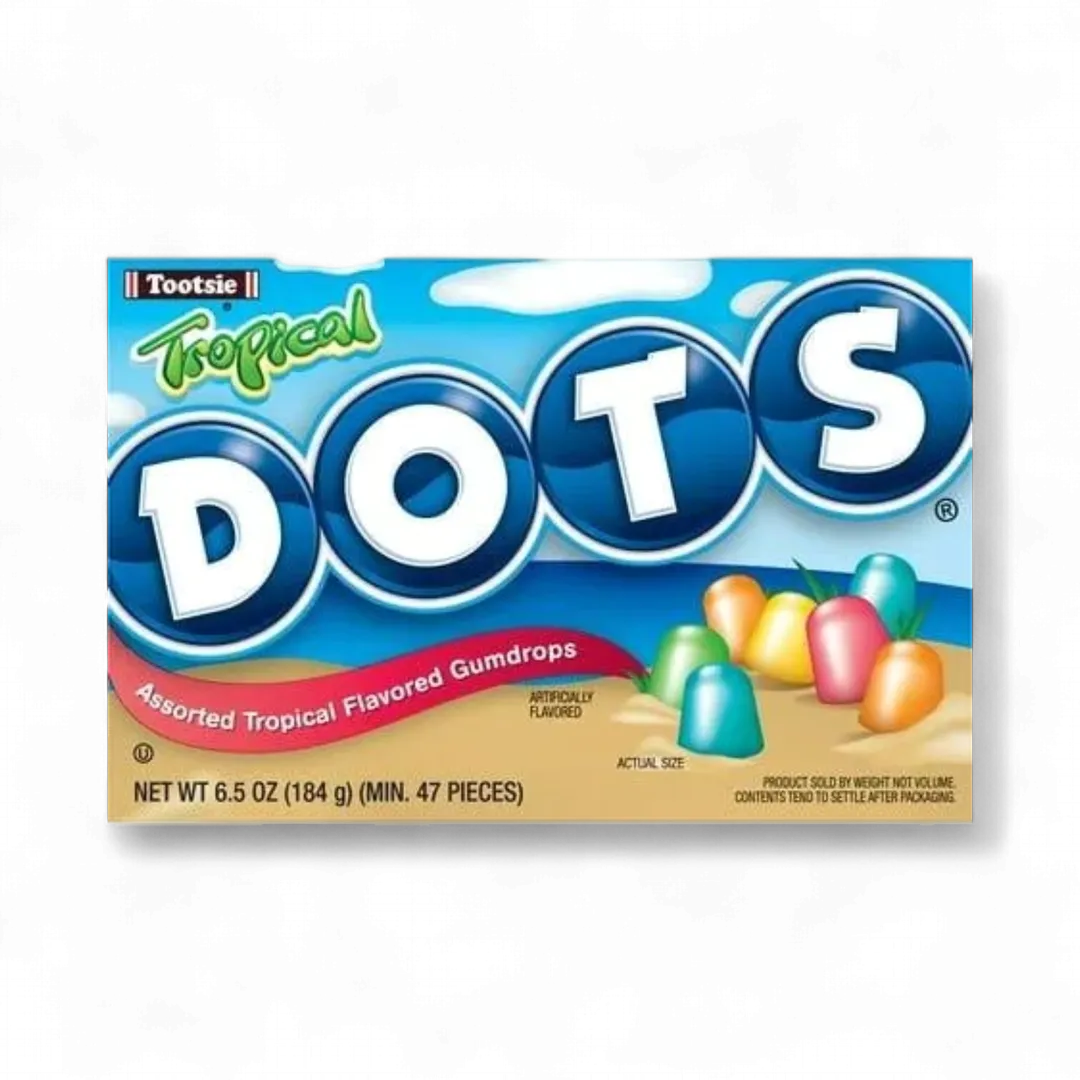 Tootsie Roll Dots Tropical 12 Count Theater Box 6.5 Ounce Each