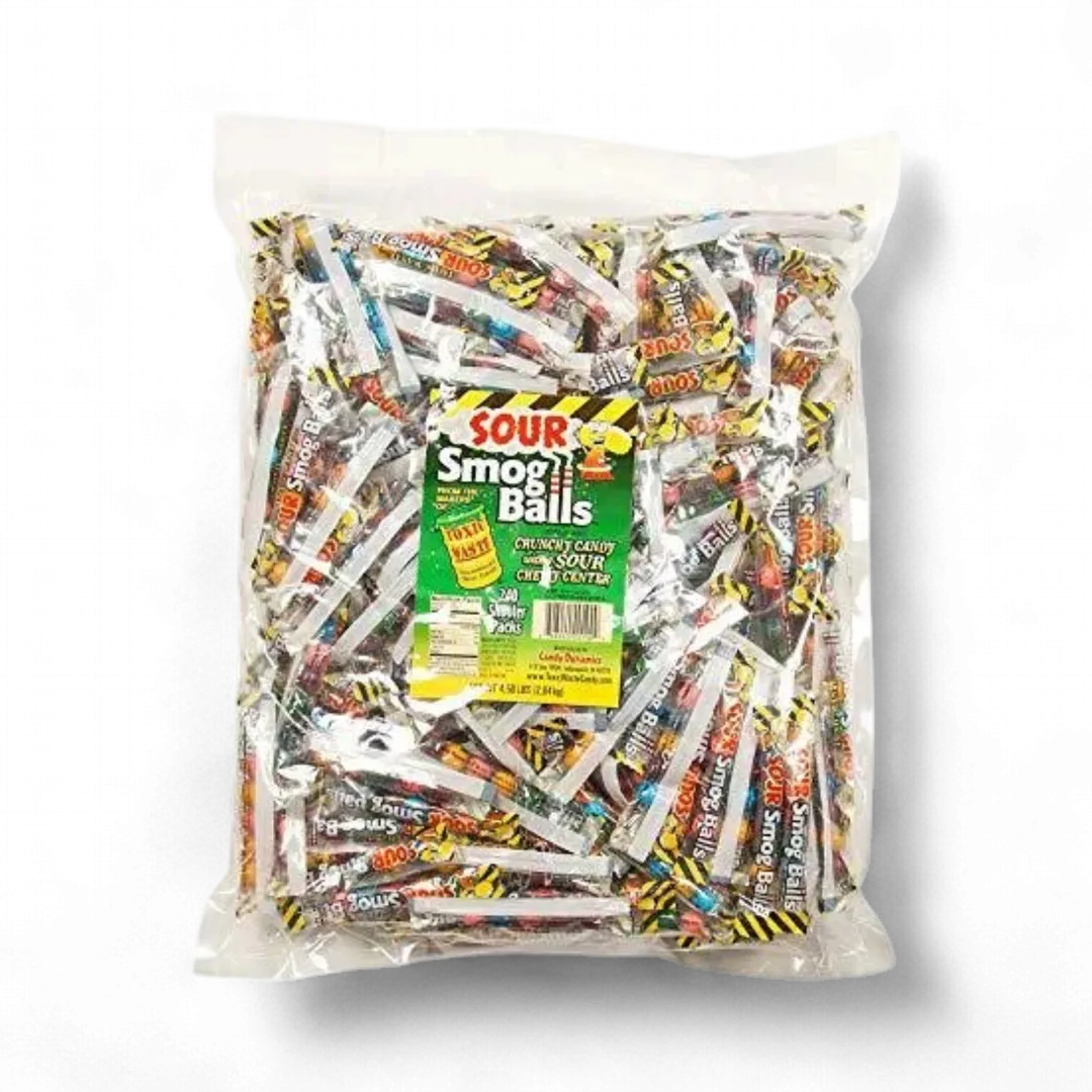 Toxic Waste Assorted Flavors Smog Balls of Shooter Packs 4.50 POUNDS 240 COUNT