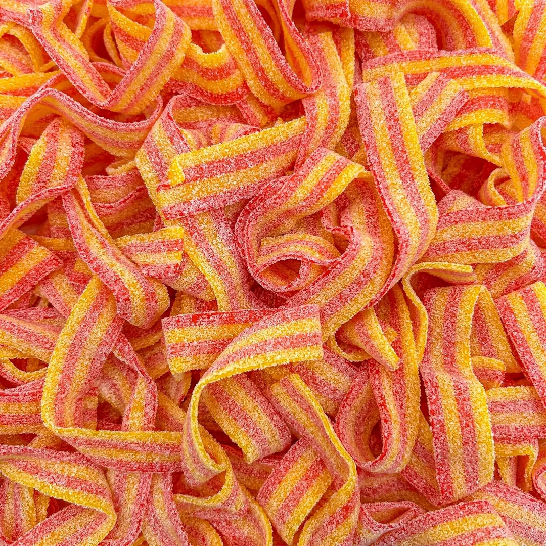 Tribeca Strawberry Banana Sour Gummy Belts 2.5 lb Netherlands