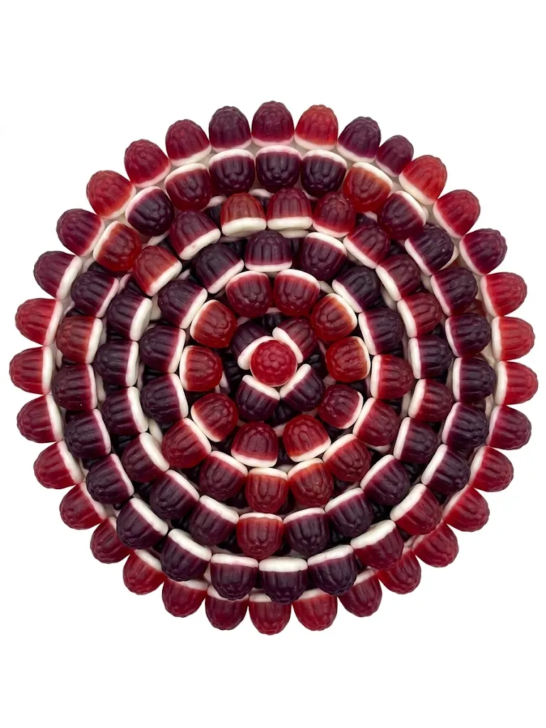 Turkish Liquid Filled Fruit Gummy Berry Strawberry Cherry Raspberry 2.8 lb