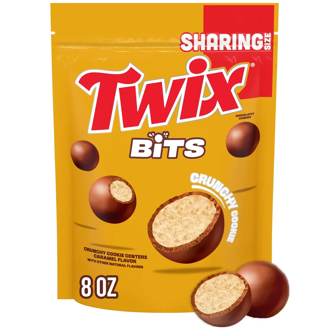 Twix Bits Crunchy Cookie Chocolate Share Size 8oz 4ct