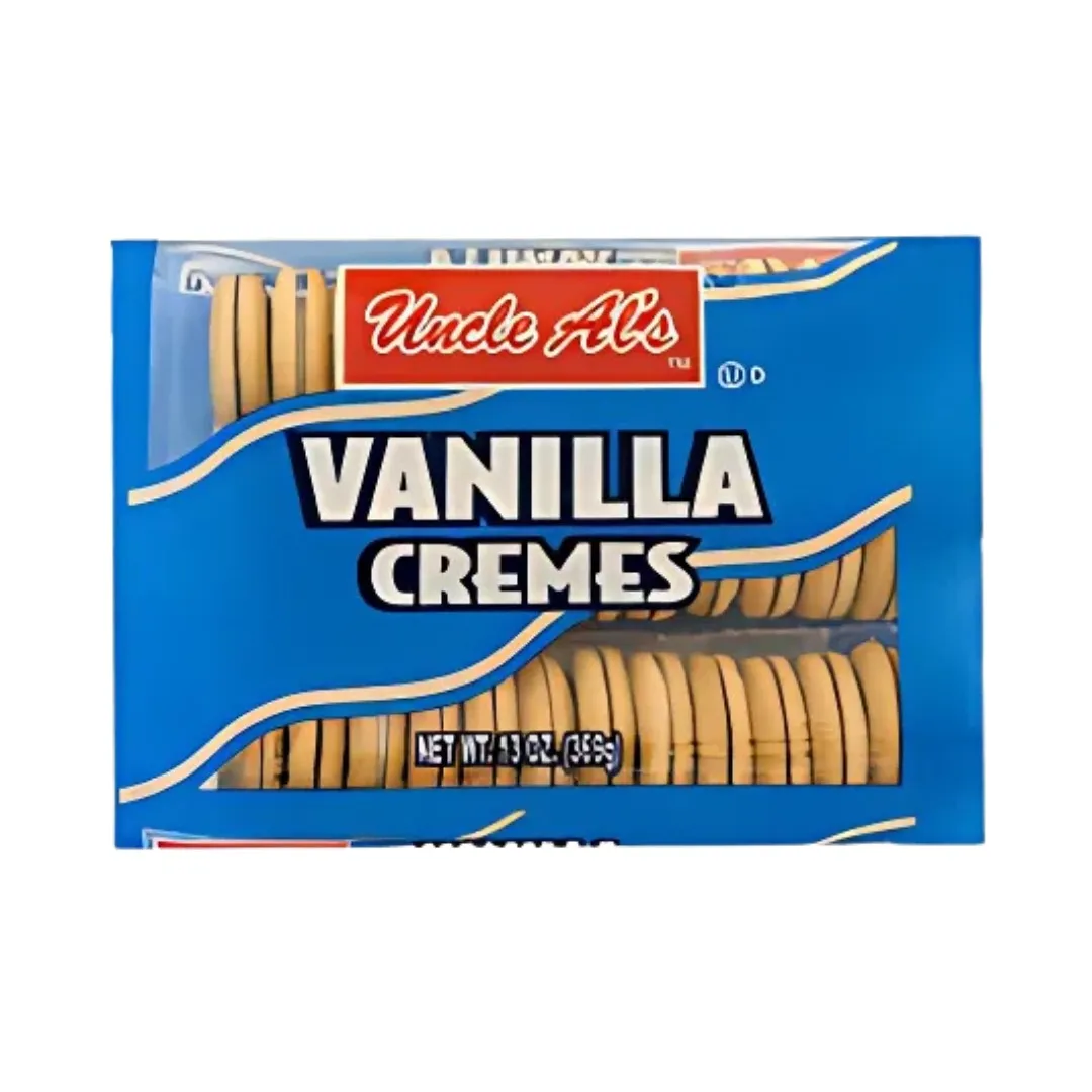 Uncle Al's Vanilla Cream Sandwich Cookies 5 oz Tray 12 ct