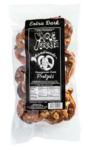 Uncle Jerrys Handmade Pretzels Extra Dark Dutch 7oz