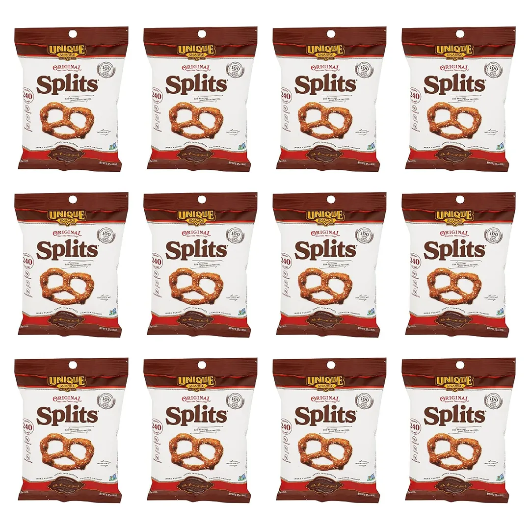 Unique Snacks Original Splits Pretzels 2.12 oz 10 ct