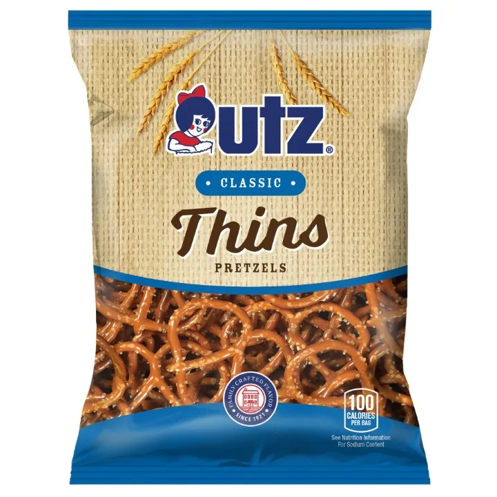 Utz Classic Thin Pretzels 3.875 oz 14 ct