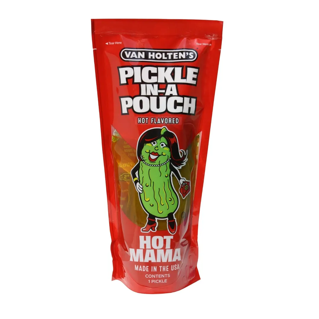 Van Holten's Hot Spicy Pickle Pouch Hot Mama 7 oz Bag