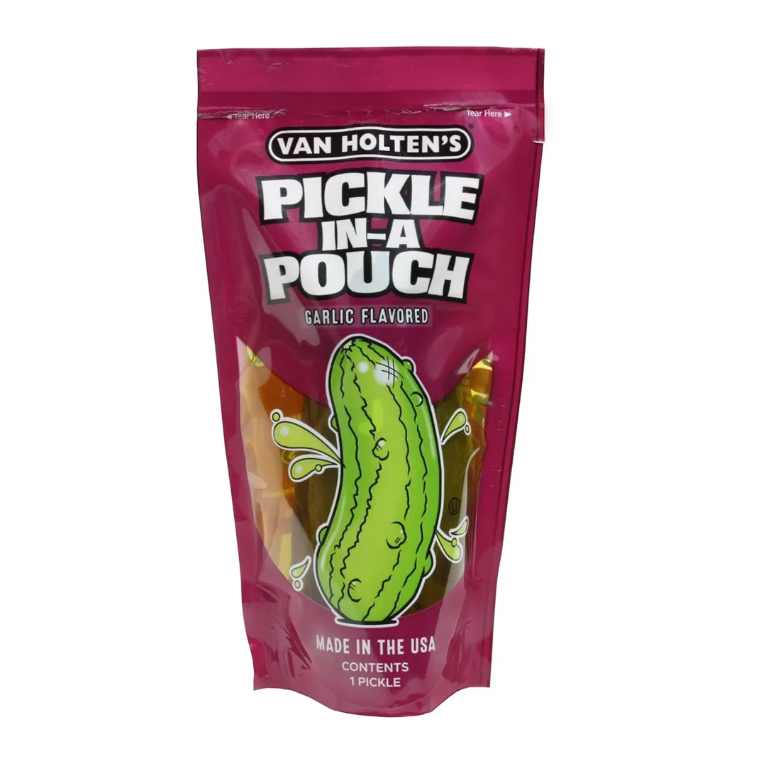 Van Holten's Jumbo Garlic Pickle Pouch 5 oz Bag