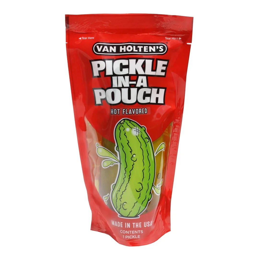 Van Holten's Jumbo Hot Flavored Pickle Pouch 5 oz Bag