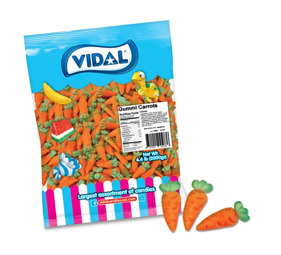 Vidal Easter Gummy Carrots 4.4 lb