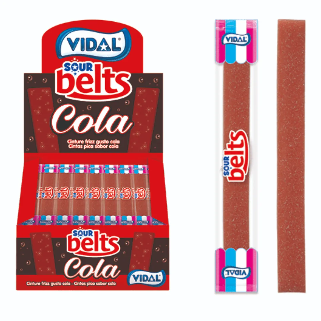 Vidal Sour Cola Belts Tray Individually Wrapped 150ct