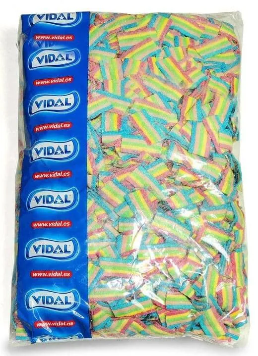 Vidal Sour Mini Rainbow Belt Bites 2.2 lb