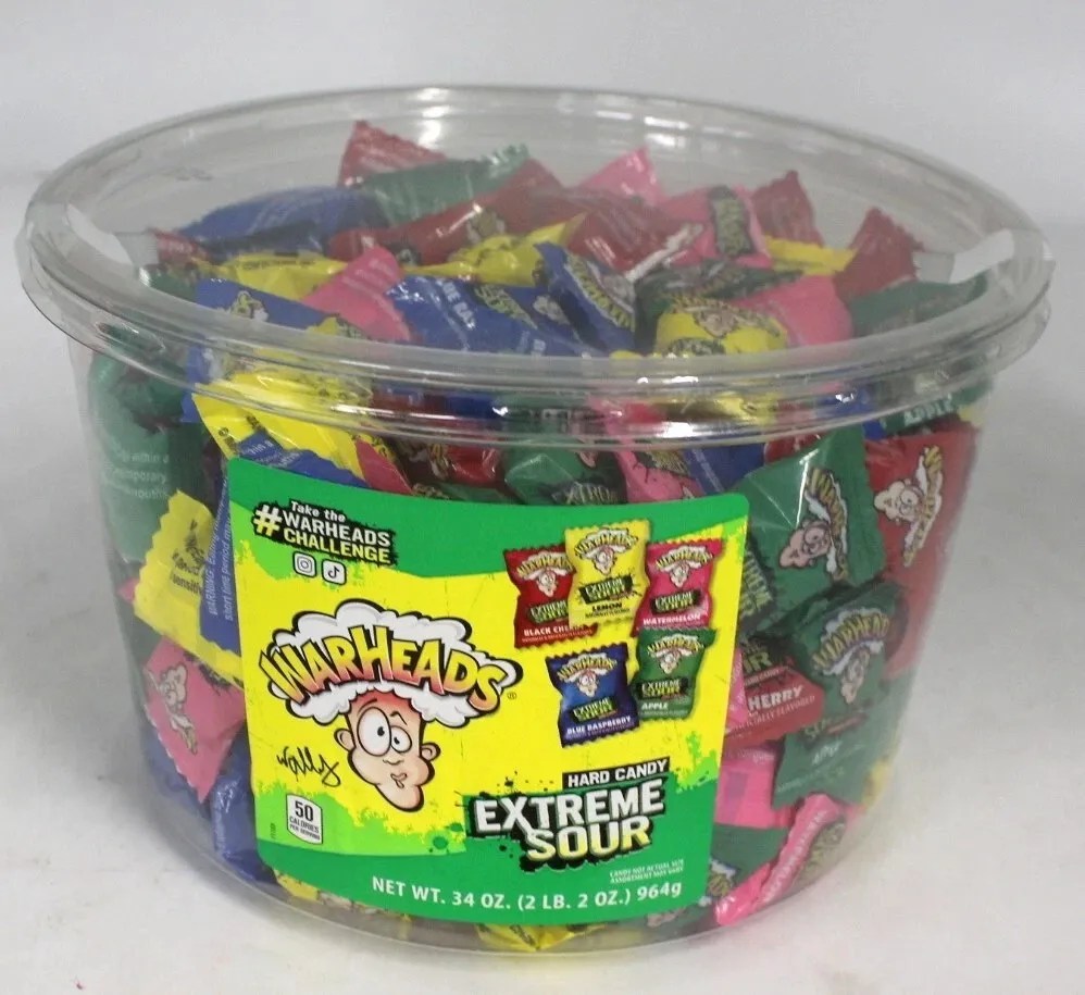 Warheads Extreme Sour Changemaker Tub Candy 34oz 240 ct