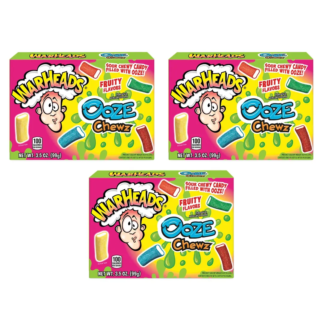 Warheads Ooze Chews 12 Ct 3.5 Oz Theater Box