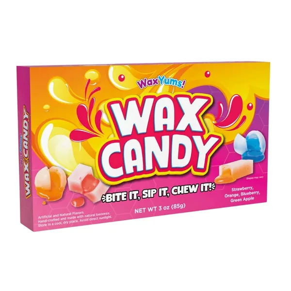 Waxyums Wax Candy Assorted Fruit Flavors 3 oz Box