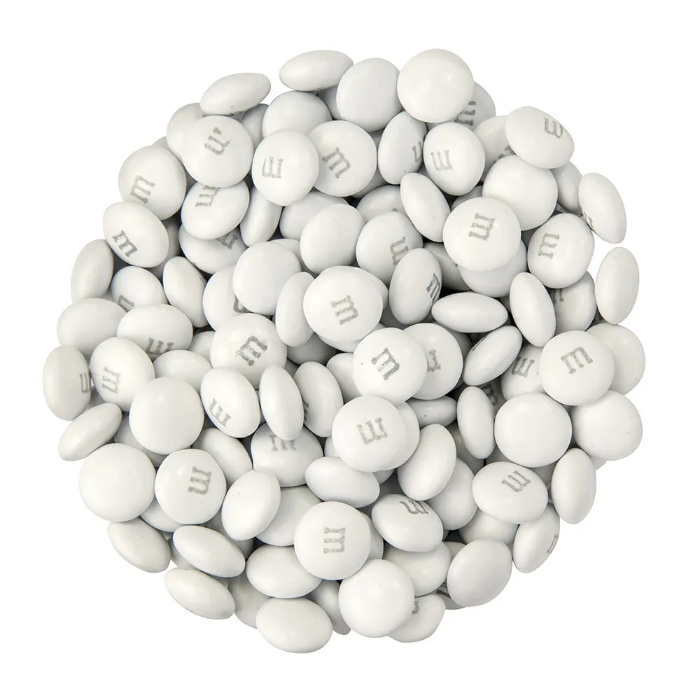 WHITE M&M Colorworks Chocolate Candy 5lb