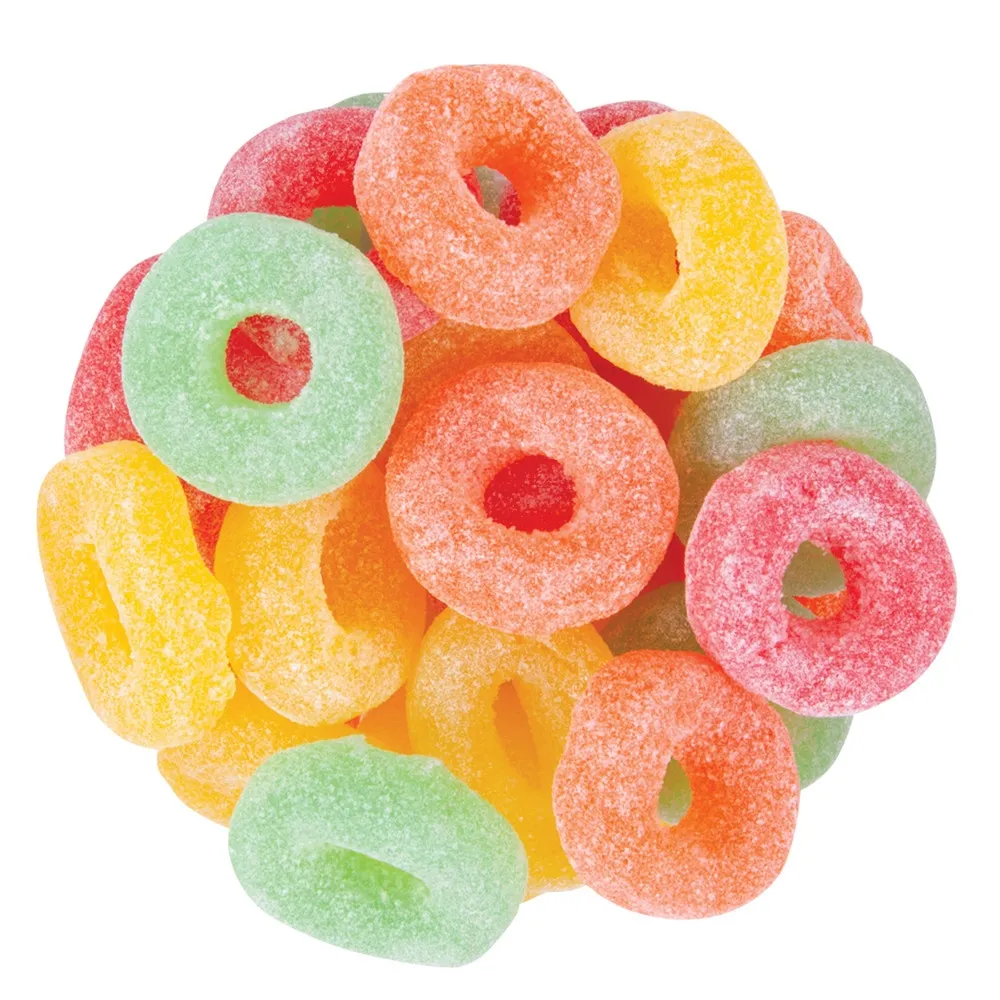 Zachary Assorted Fruit Ring Jelly Gummy Candy 5 lb