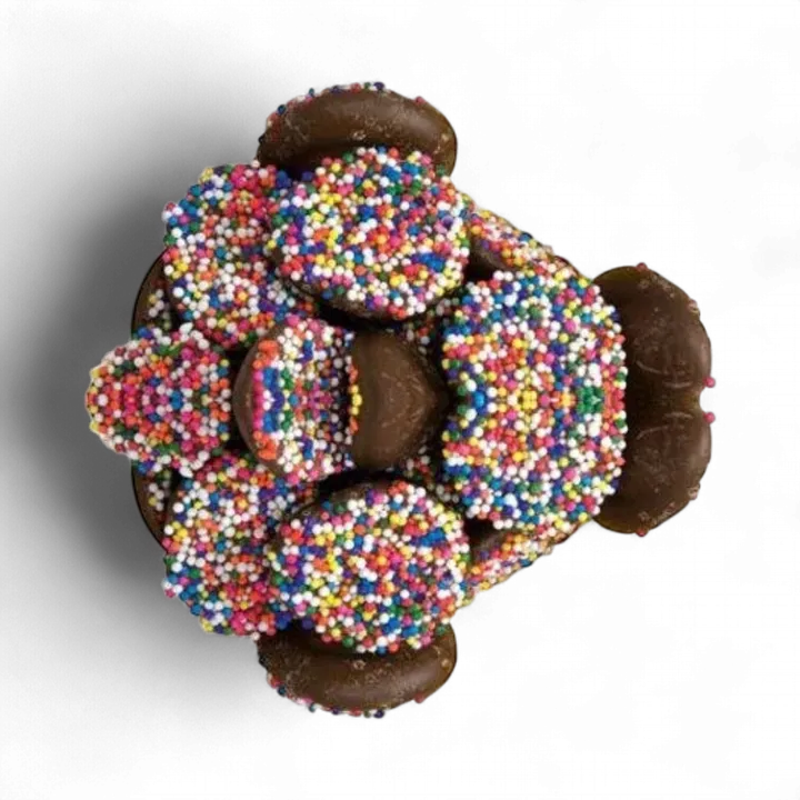 Asher's Milk Chocolate Nonpareils Colored Seeds 8 lb