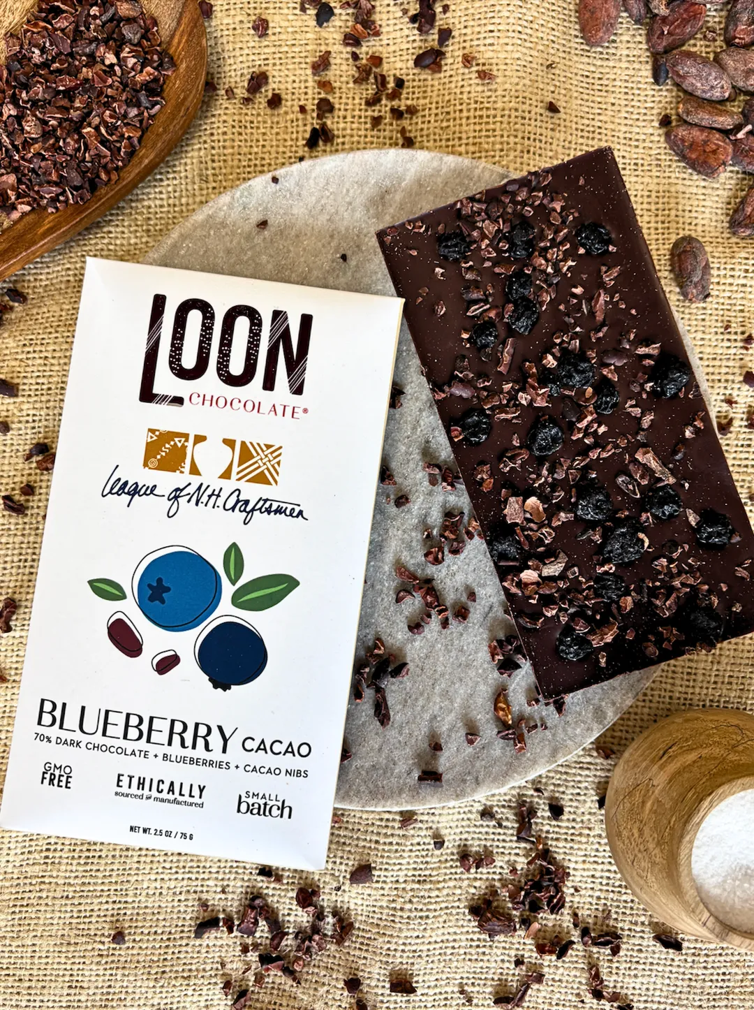 Blueberry Cacao Dark Chocolate