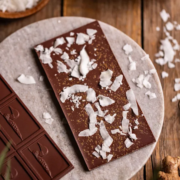 Caribbean Kiss – Milk Chocolate with Coconut & Ginger