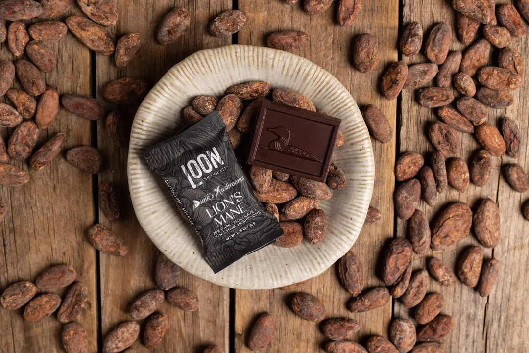 Lion’s Mane Dark Chocolate Mini Bars (70-Count Display Box)