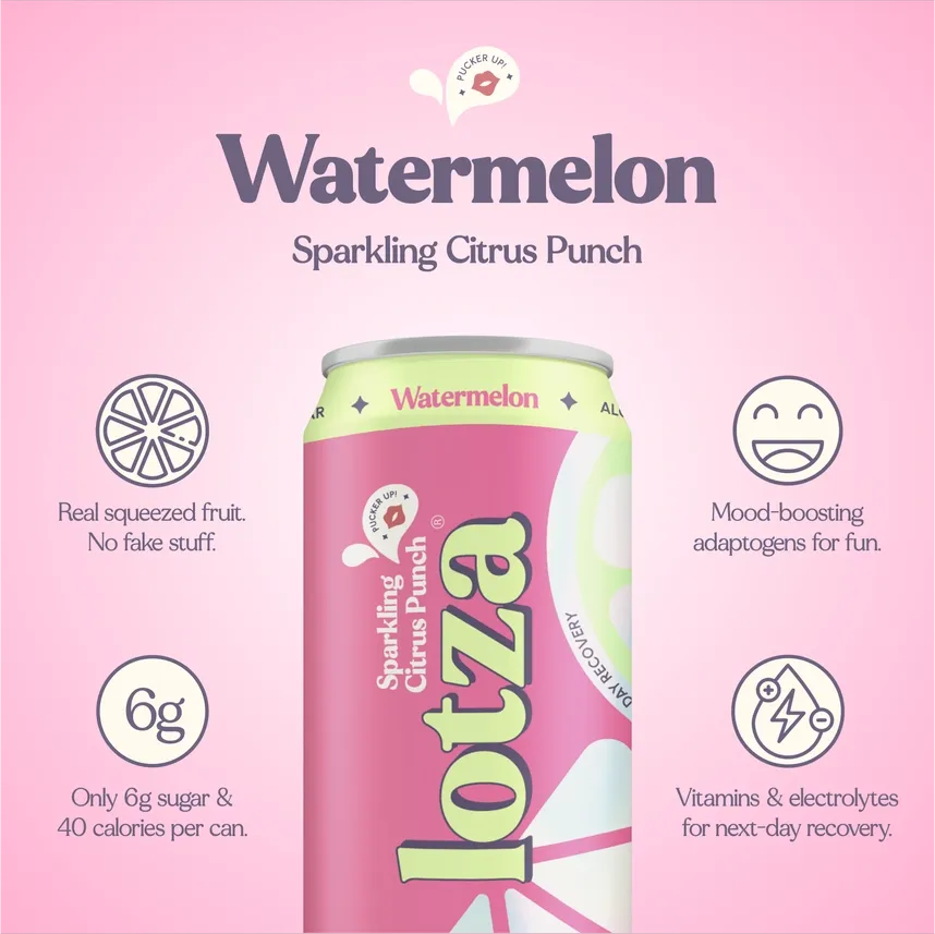 Sparkling Punch Mixer & Mocktail - Watermelon - 24 Cans