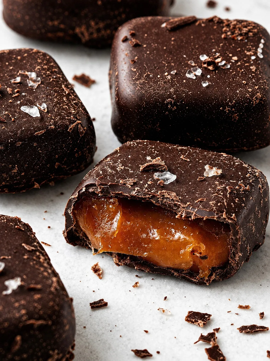 Chocolate Sea Salt Caramels