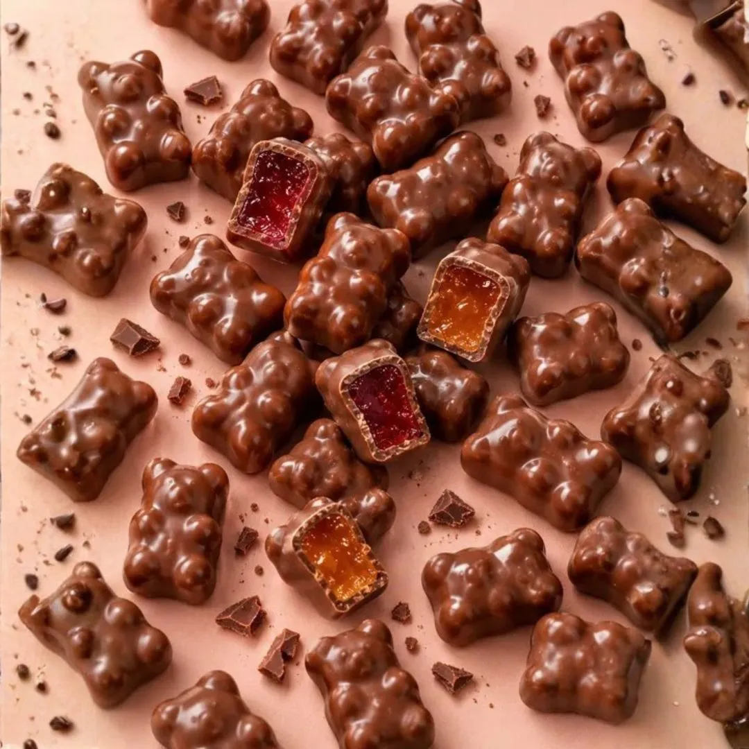 Bulk Bites Chocolate Covered Gummy Bears 5LB - 10LB