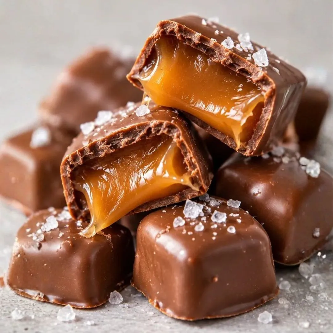 Bulk Bites Chocolate Sea Salt Caramels 2LB - 5LB