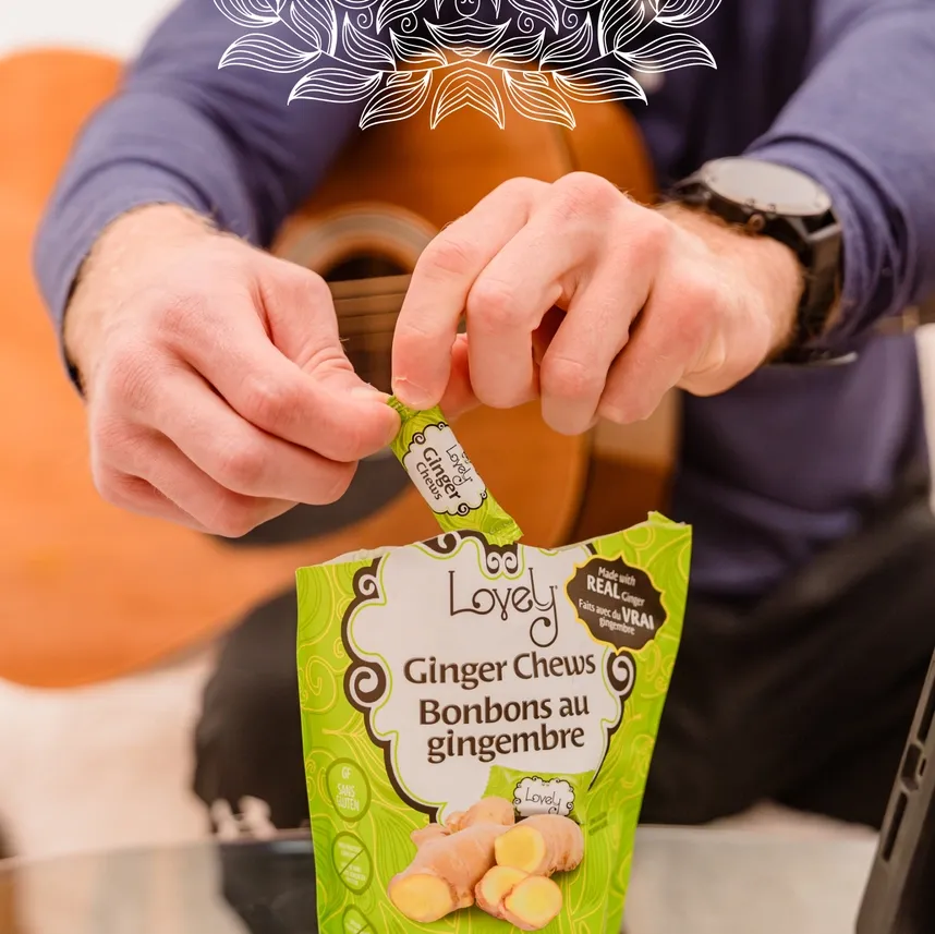 Bulk Original Ginger Chews Candy - 10lb, Gluten Free, Vegan
