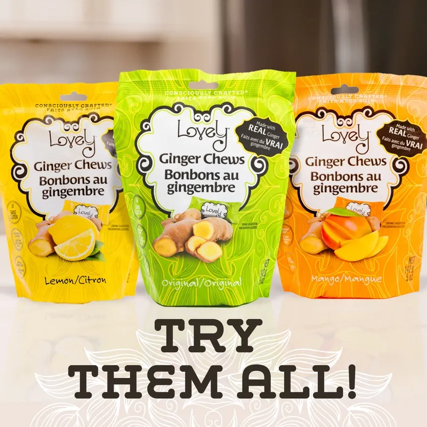 Bulk Original Ginger Chews Candy - 10lb, Gluten Free, Vegan