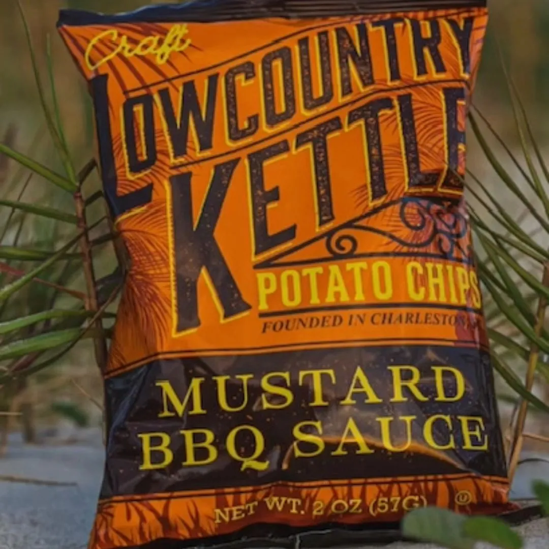 Mustard Bbq Potato Chips - 24 Bags