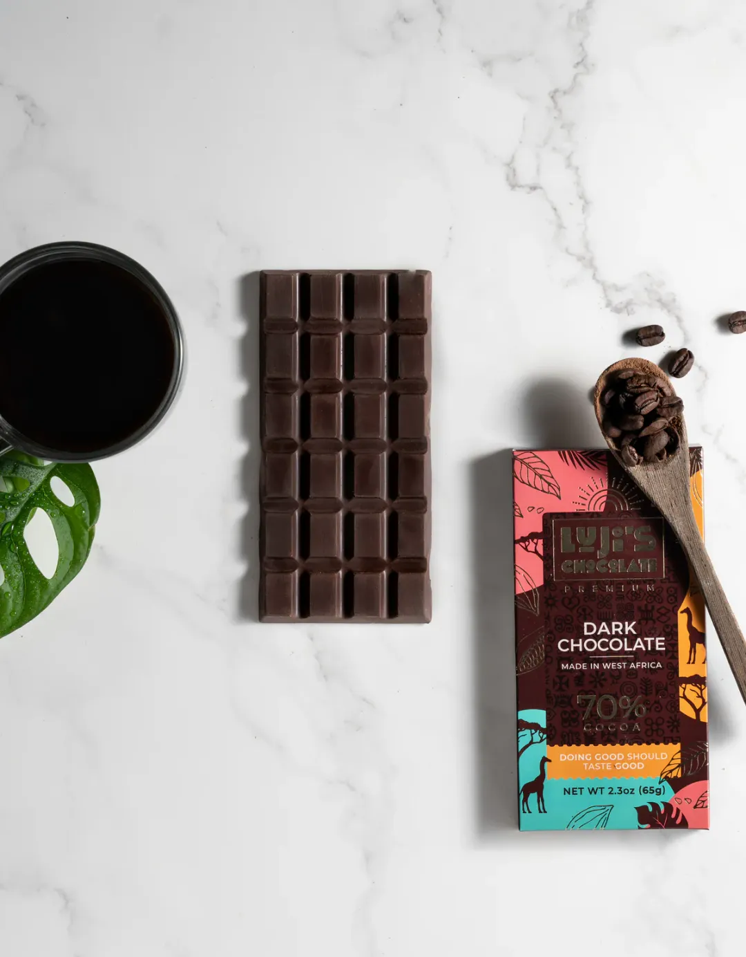 Single-Origin Vegan 70% Dark Chocolate (50g)