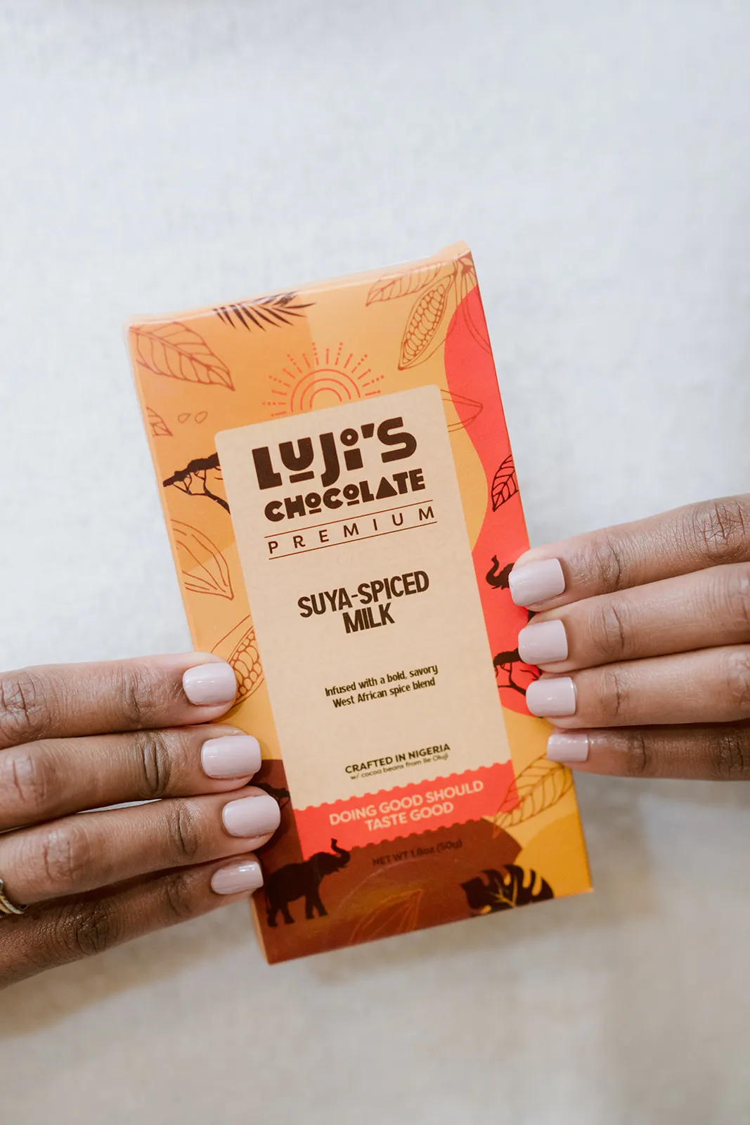 Single-Origin 45% Milk Chocolate Bar – Spicy Suya (50g)