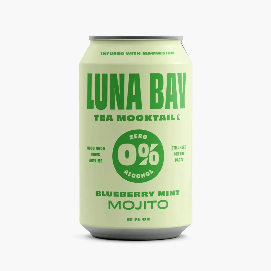 Luna Bay 0% Blueberry Mint Mojito Tea Mocktail 12pk