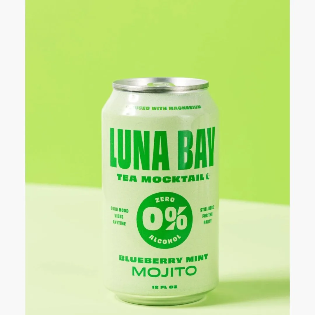 Luna Bay 0% Blueberry Mint Mojito Tea Mocktail 12pk