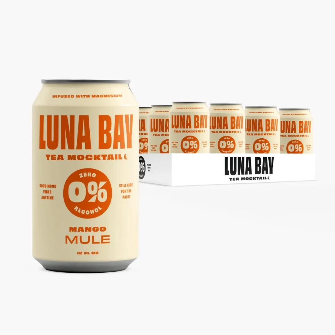 Luna Bay 0% Mango Mule Tea Mocktail 12pk