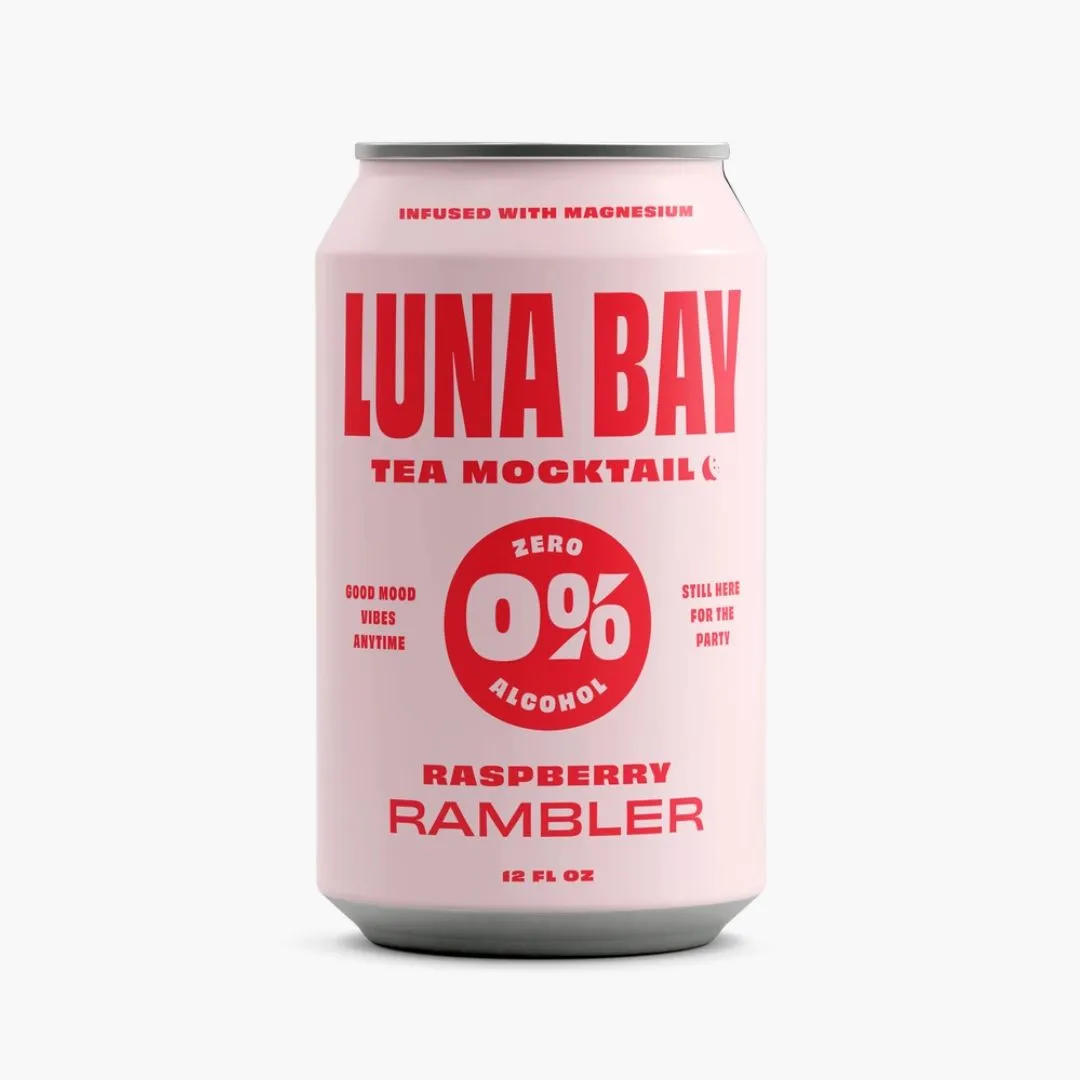 Luna Bay 0% Raspberry Rambler Tea Mocktail 12pk