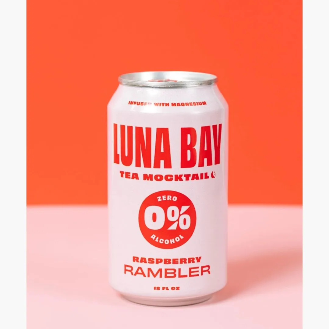 Luna Bay 0% Raspberry Rambler Tea Mocktail 12pk