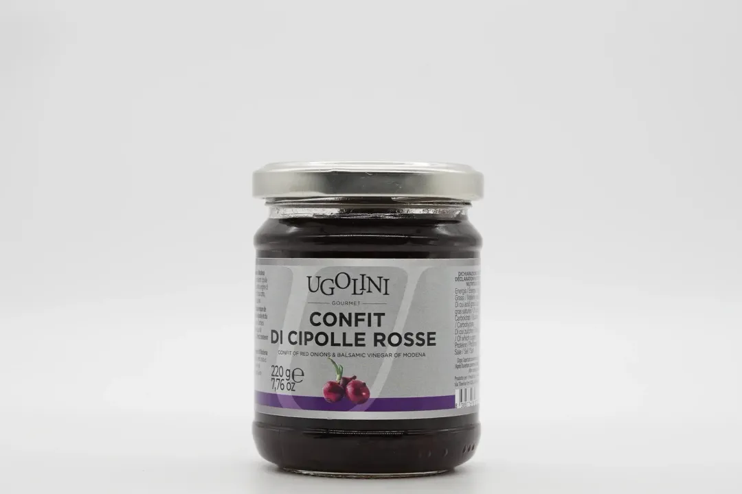 Ugolini Gourmet Red Onion Confit with Balsamic Vinegar of Modena PGI – Gluten Free, 220 g