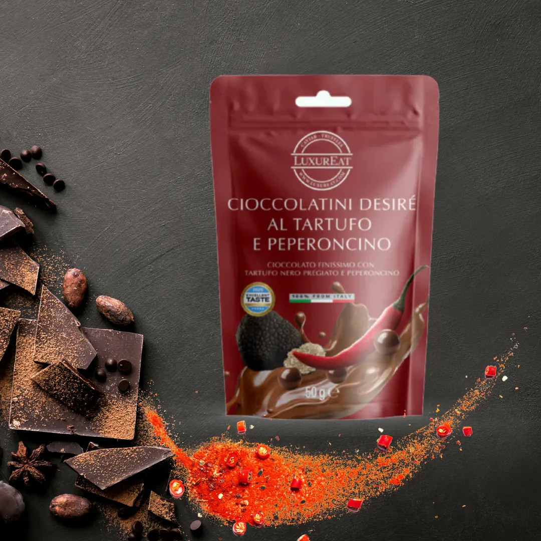 Desiré Chocolates with Truffle and Chili, 50 g