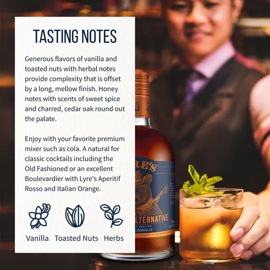 Lyre's Non-Alcoholic Bourbon Alternative Case of 6