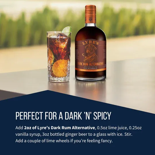 Lyre's Non-Alcoholic Dark Rum Alternative Case of 6