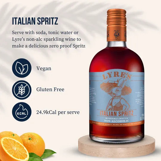 Lyre's Non-Alcoholic Italian Spritz Aperitif Case of 6