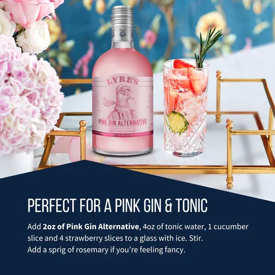 Lyre's Non-Alcoholic Pink Gin Alternative Case of 6