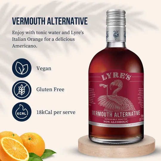 Lyre's Non-Alcoholic Vermouth Alternative Aperitif Case of 6