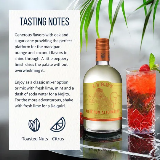 Lyre's Non-Alcoholic White Rum Alternative Case of 6