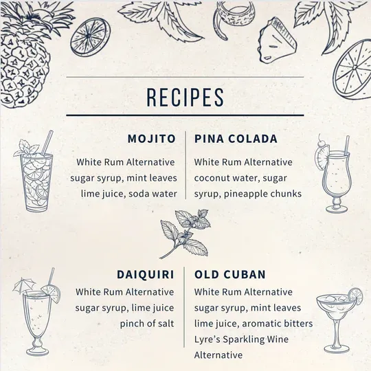 Lyre's Non-Alcoholic White Rum Alternative Case of 6