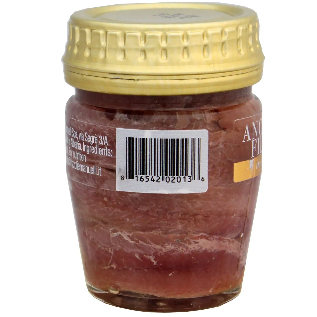 Anchovy Fillets in Olive Oil - glass jar - 2.04oz (58gm)