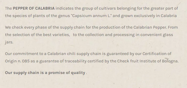Whole Calabrian Long Peppers in oil - 9.87oz (280gm)