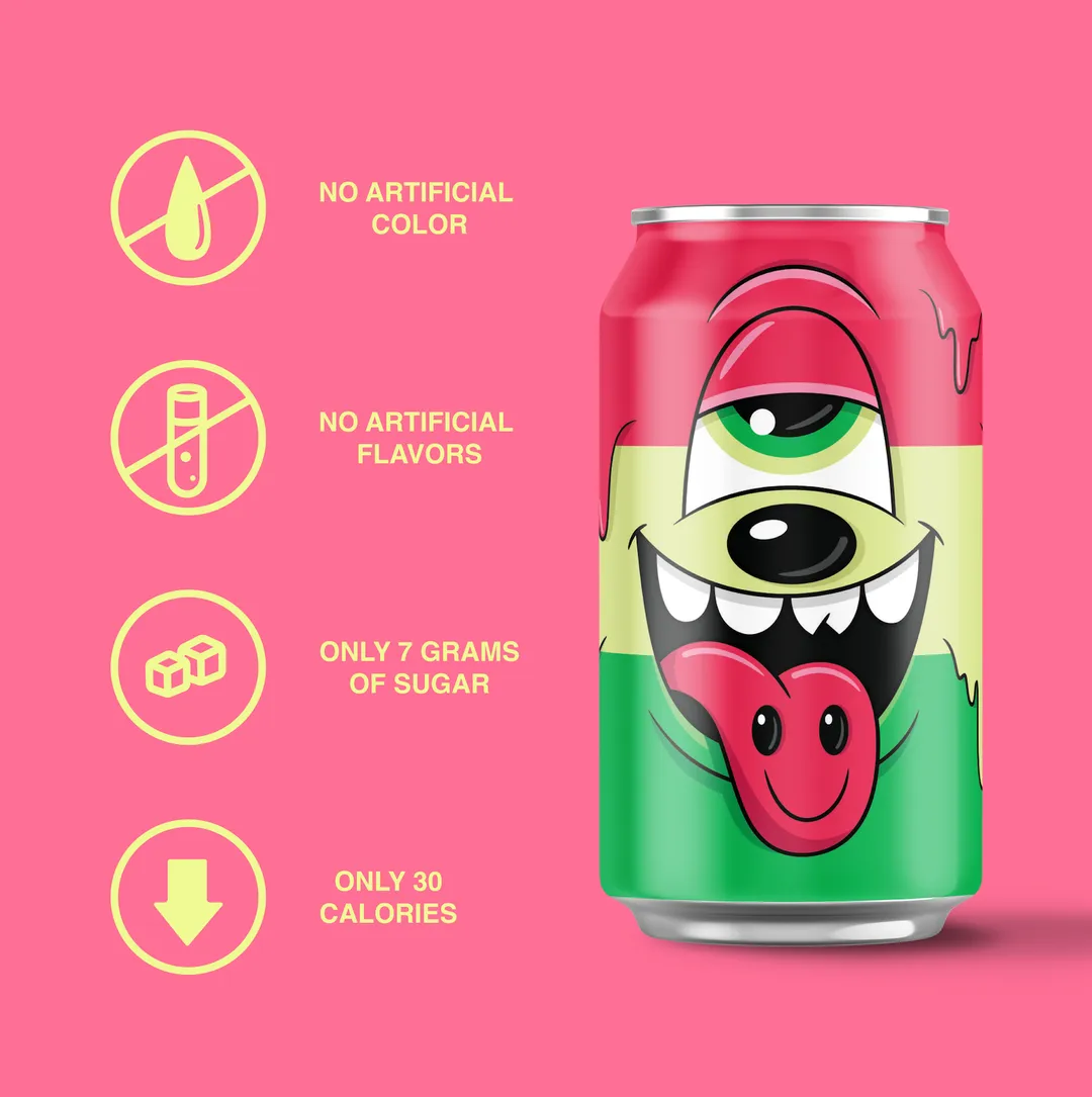 Watermelon Basil Habanero - 12 Can Case